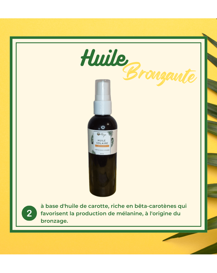 Huile bronzante au monoi
